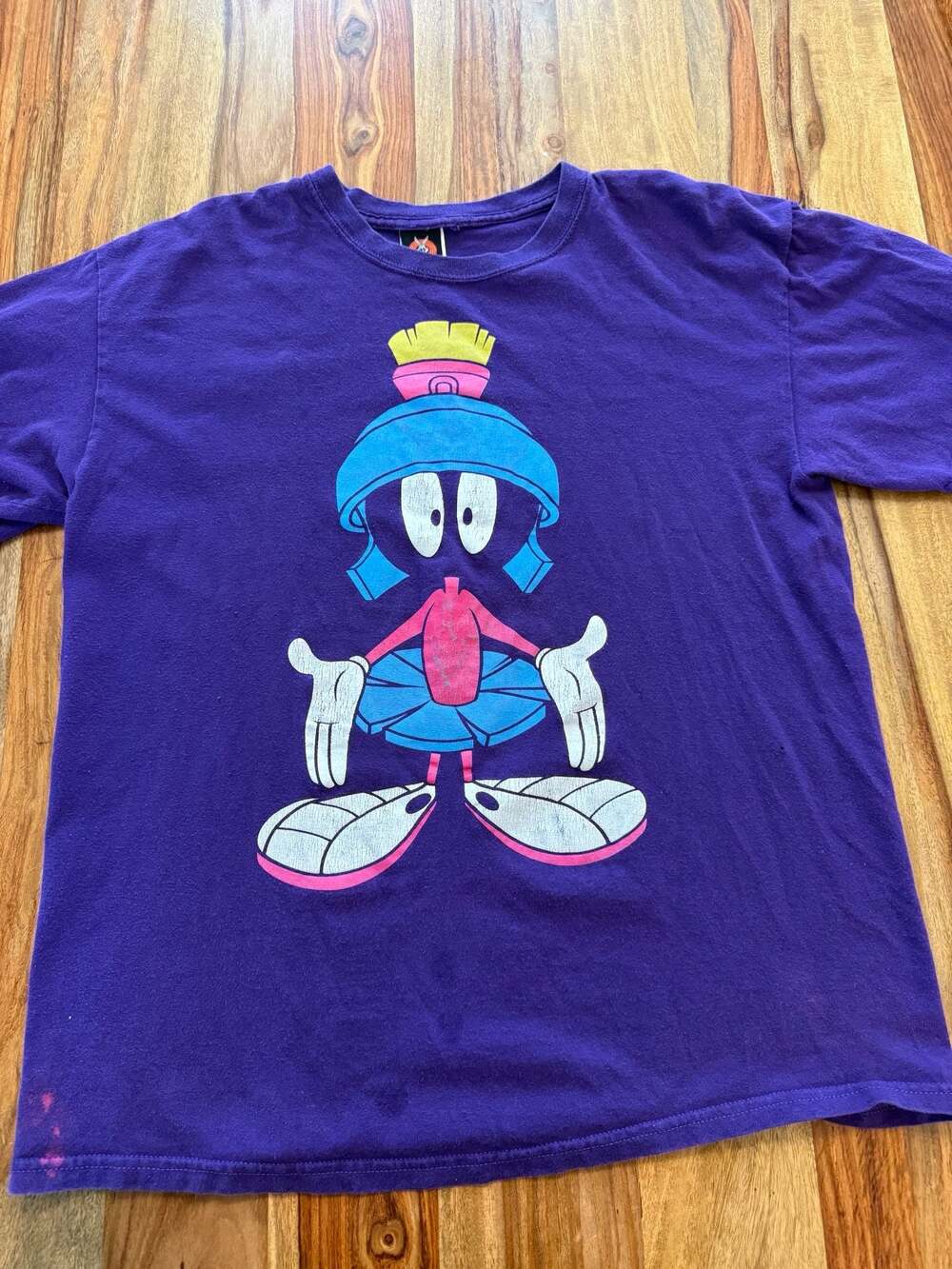 Y2K Looney Tunes Marvin the Martian Graphic T-Shirt Sz L